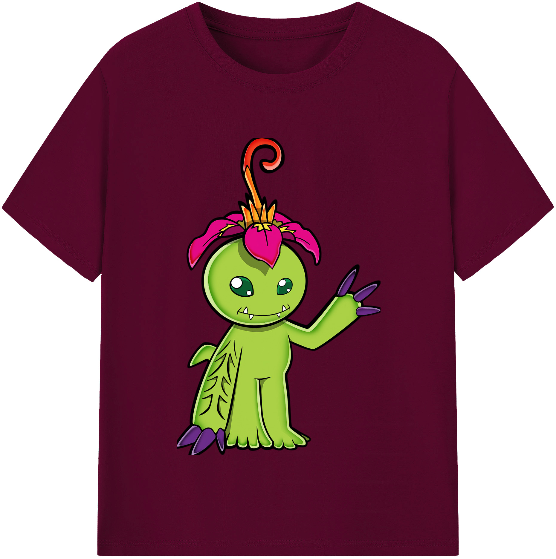 （画像用） Digimon デジタルモンスター/デジモン レディースカジュアルプリントTシャツ（綿100％）